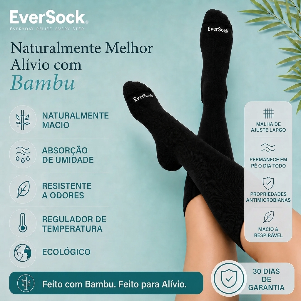 Meias EverSock Bamboo Conforto Diário
