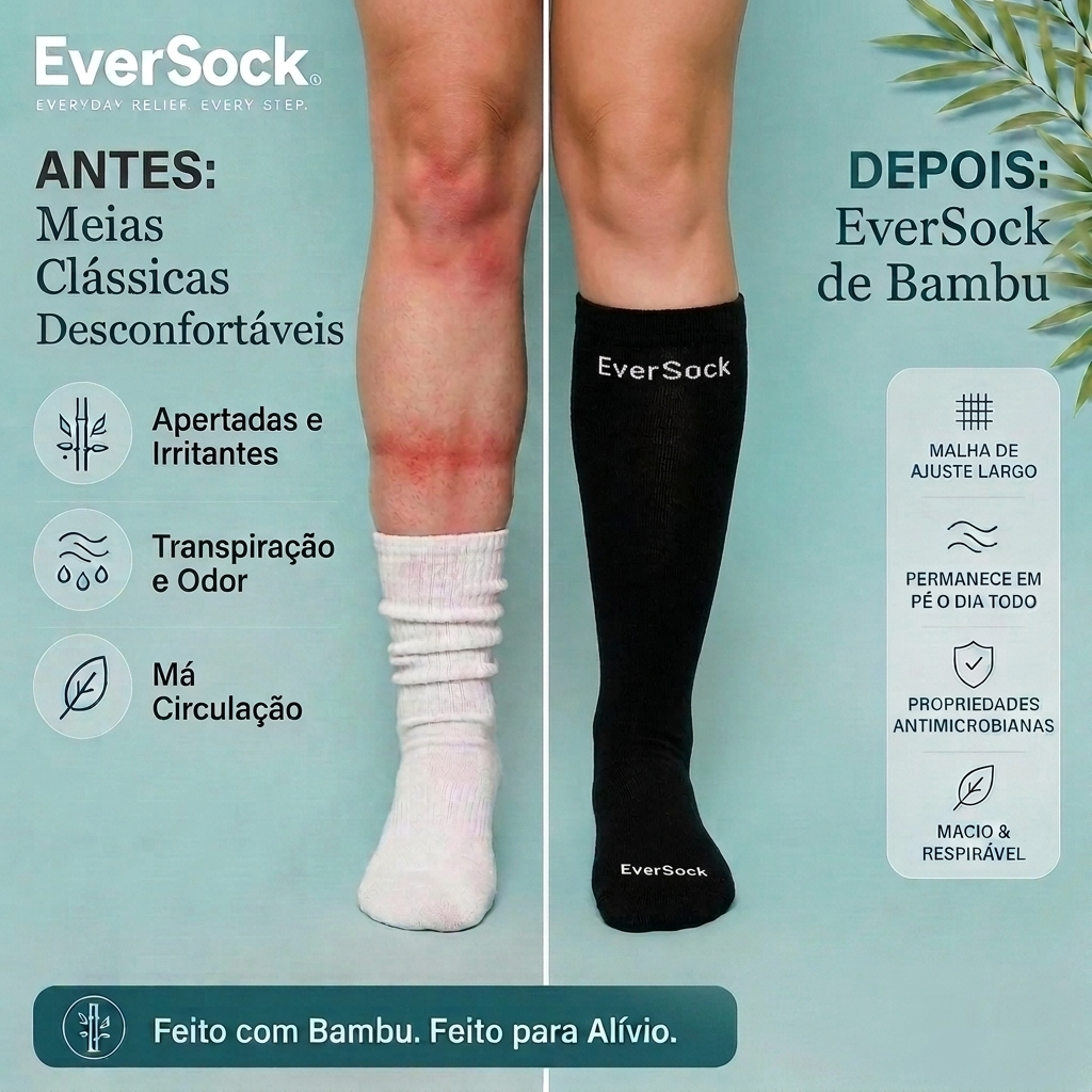 Meias EverSock Bamboo Conforto Diário