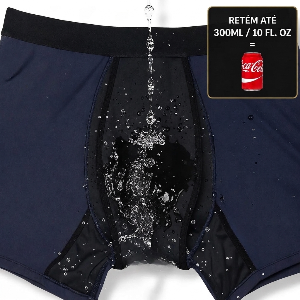 Boxers Absorventes para Homem – Proteção Discreta Durante Todo o Dia